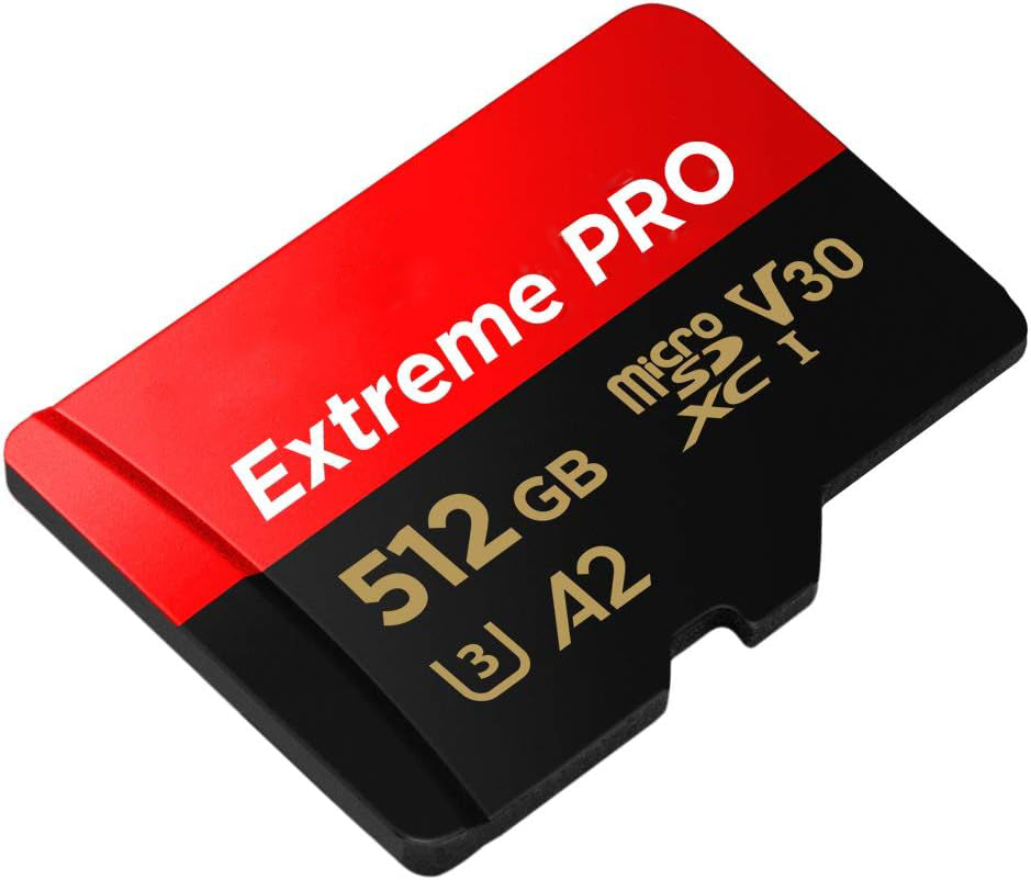 512GB Extreme Micro SDXC UHS-I Memory Card with Adapter - Up to 190MB/s (Used)